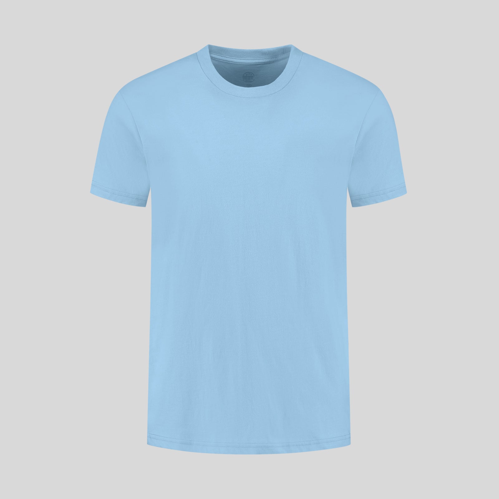 Babyblaues T-Shirt mit Rundhals