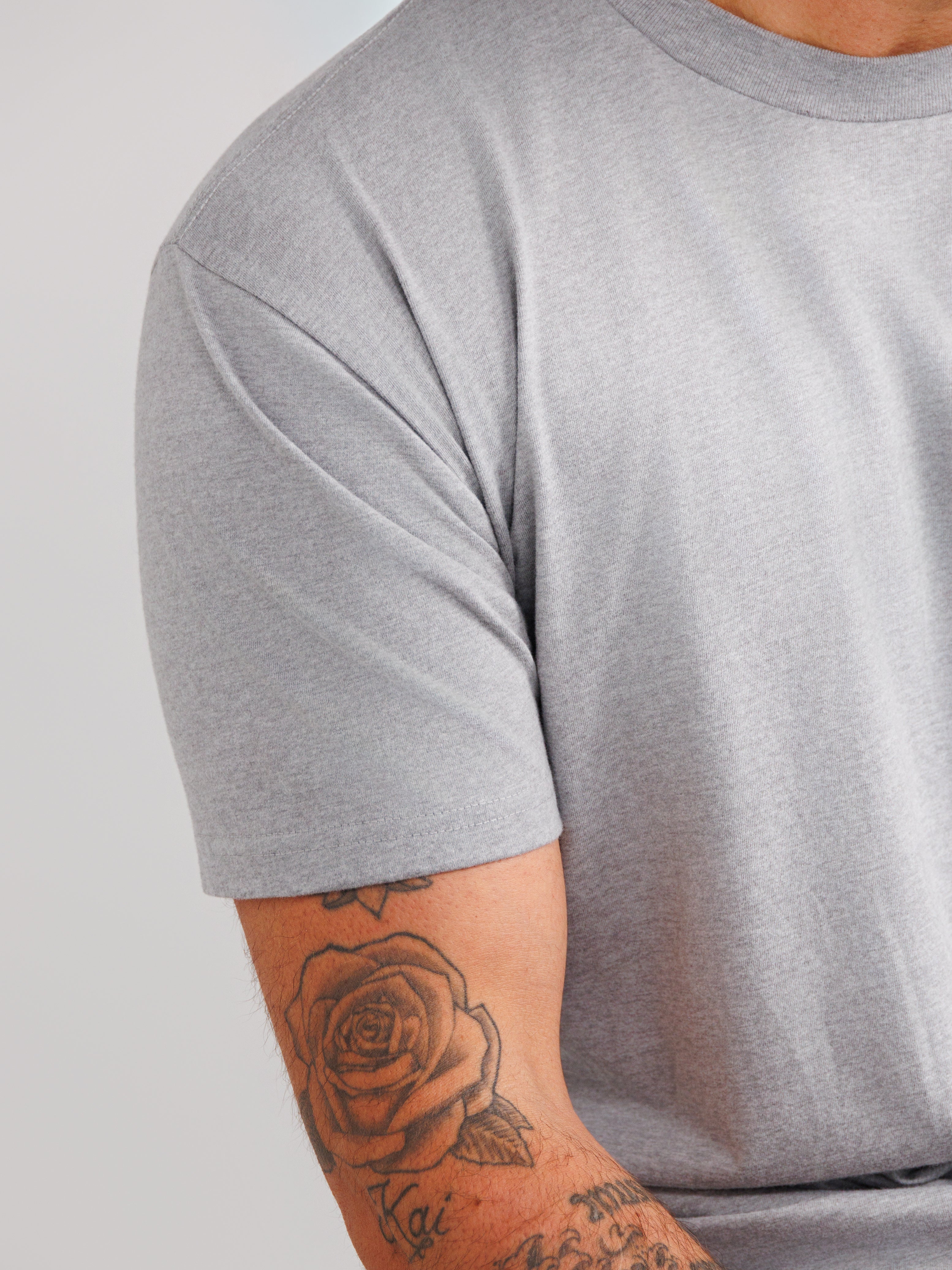 Melange Gray Crew Neck