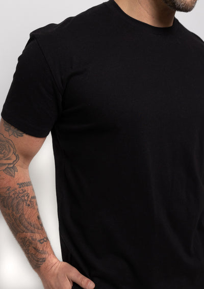 Schwarz Rundhals 12er-Pack
