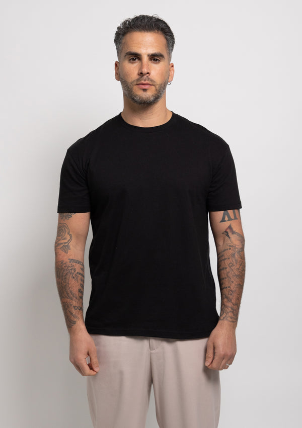 Schwarz Rundhals 3er-Pack