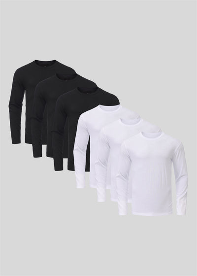 Yinyang Langarmshirts 6er-Pack