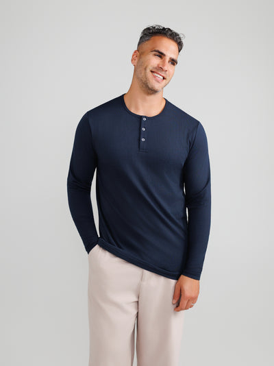 Navy-Henley