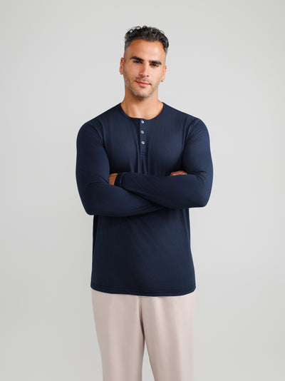 Navy-Henley