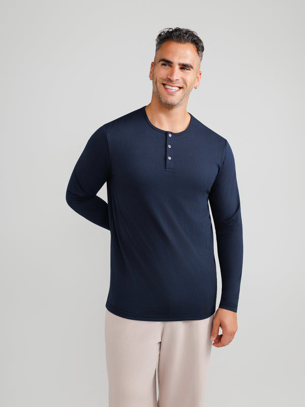 Navy-Henley