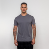 Dunkelgraues T-Shirt mit Rundhal