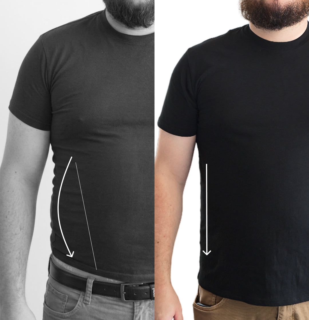 A t-shirt that flatters a real body