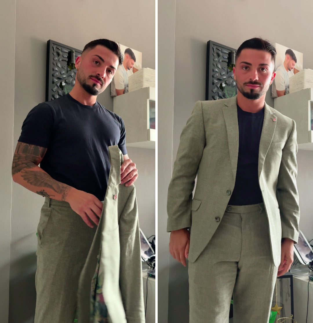 Two looks, dressed up and dressed down