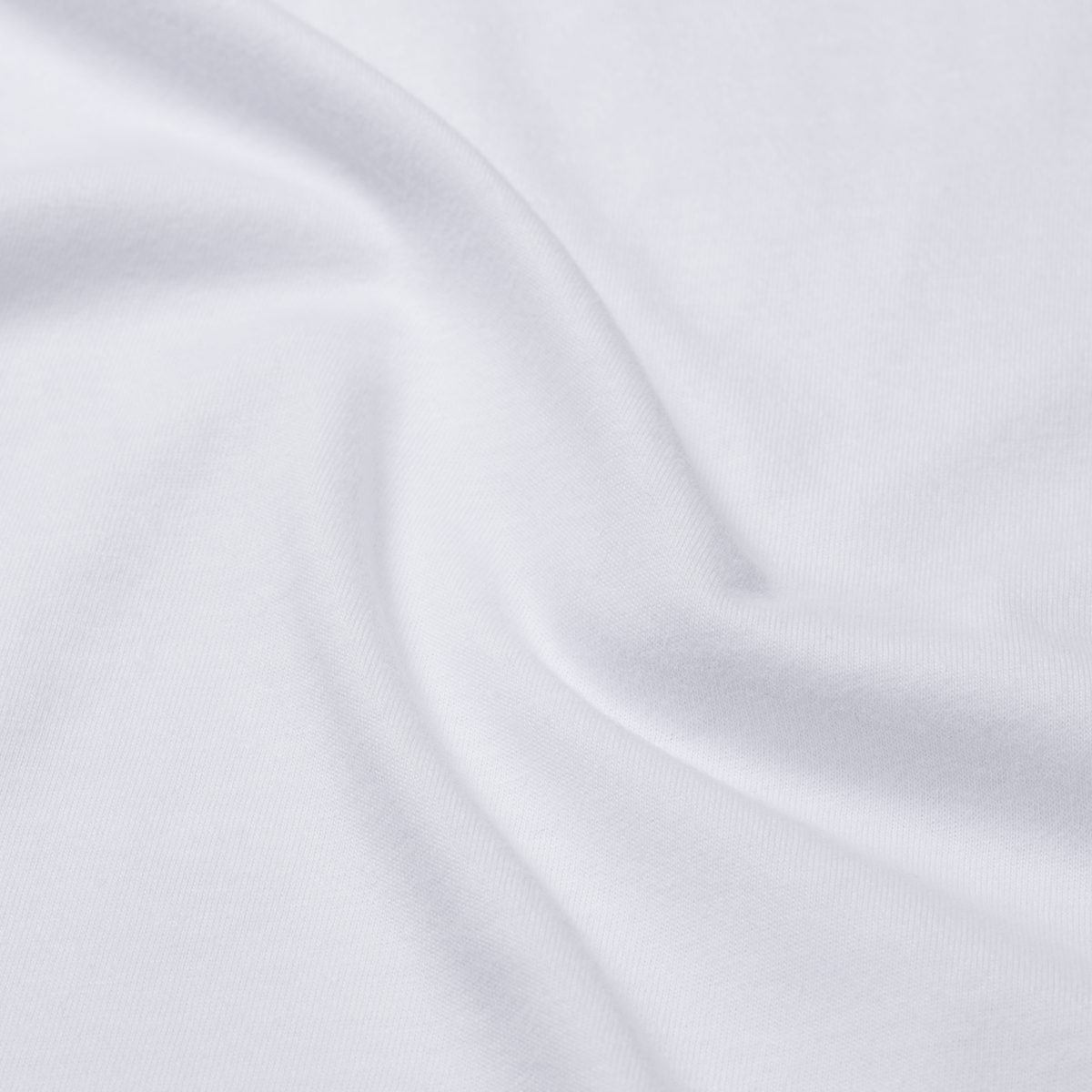 Macro shot of the soft ring-spun cotton texture