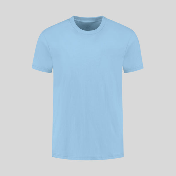 Babyblaues T-Shirt mit Rundhals
