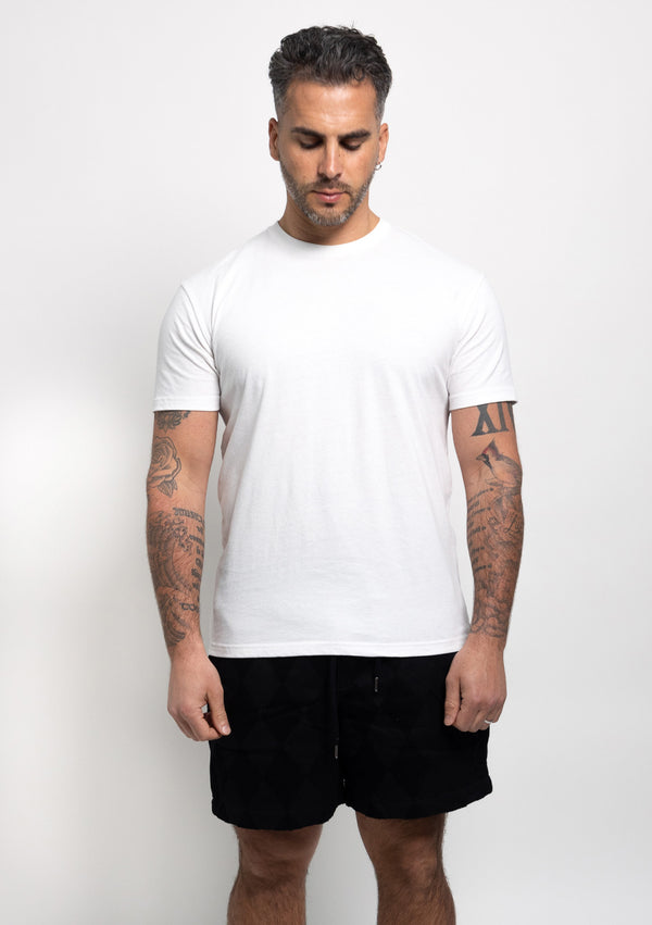 Weiß Rundhals 6er-Pack