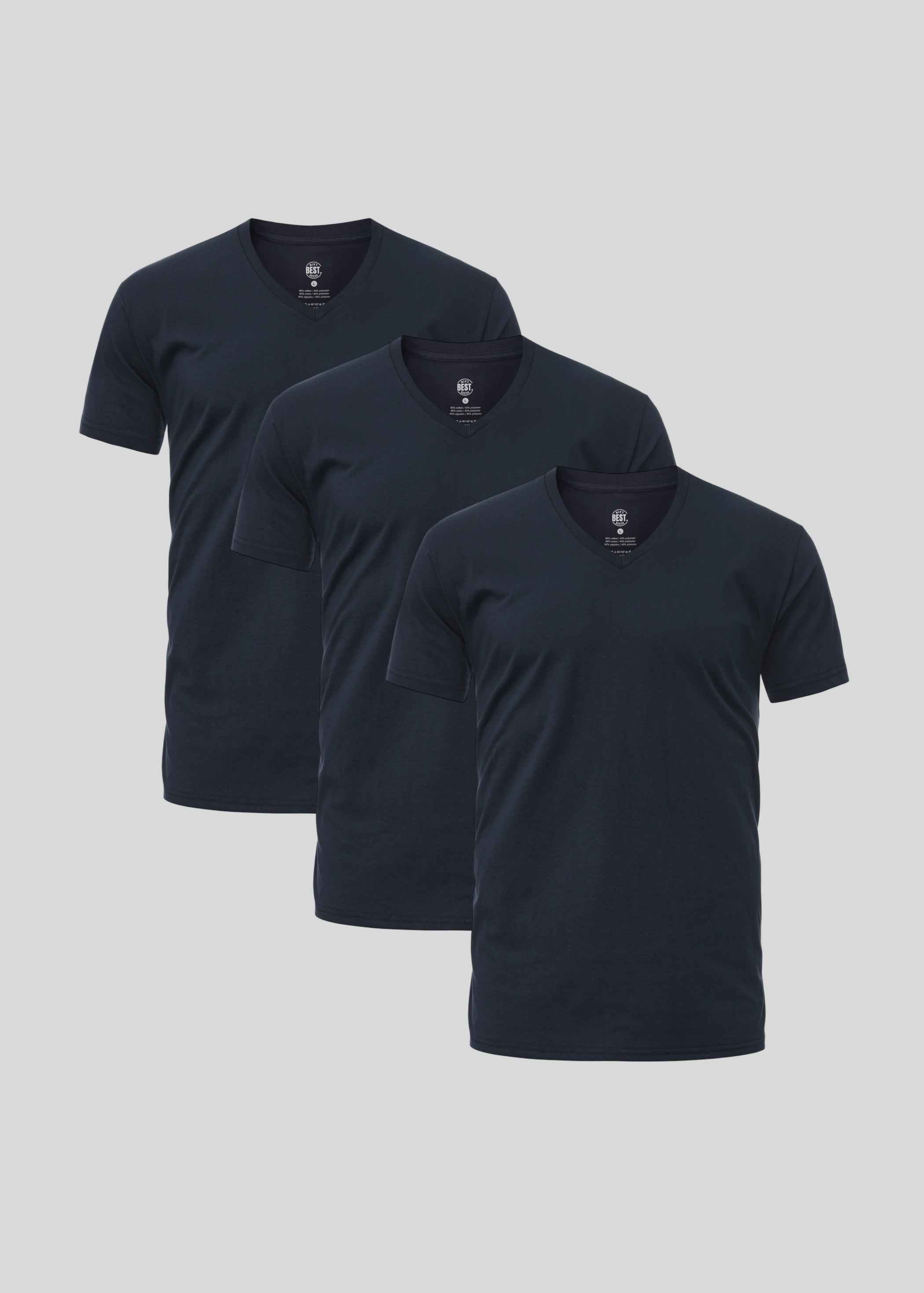 Marineblaues V-Ausschnitt 3er-Pack