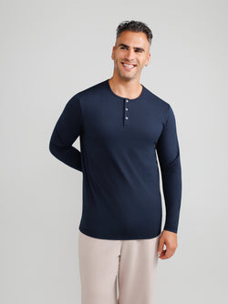Navy-Henley