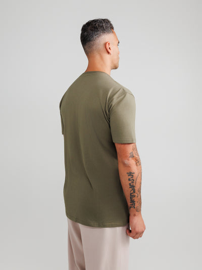 Olive V-Neck T-shirts