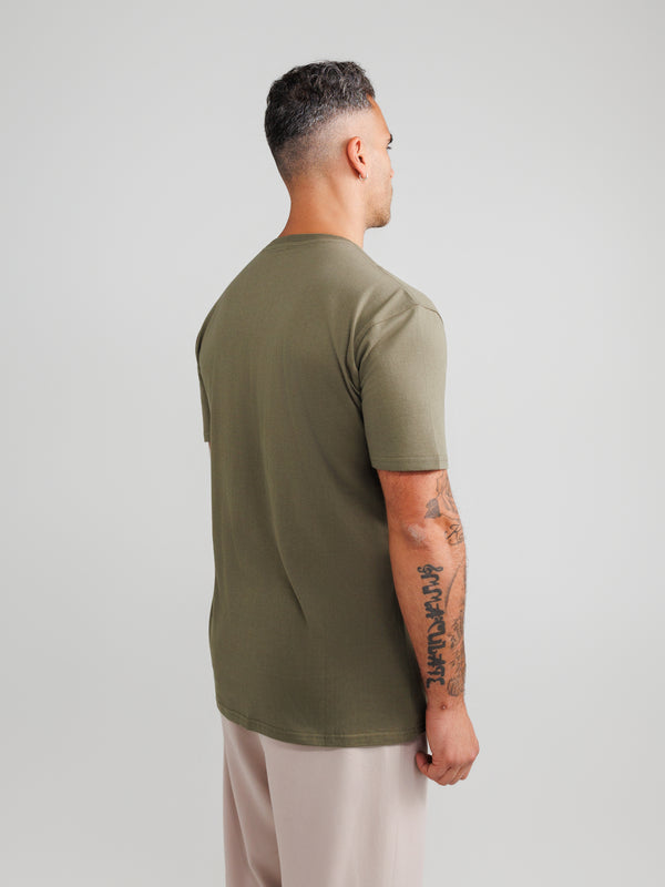 Olive V-Neck T-shirts